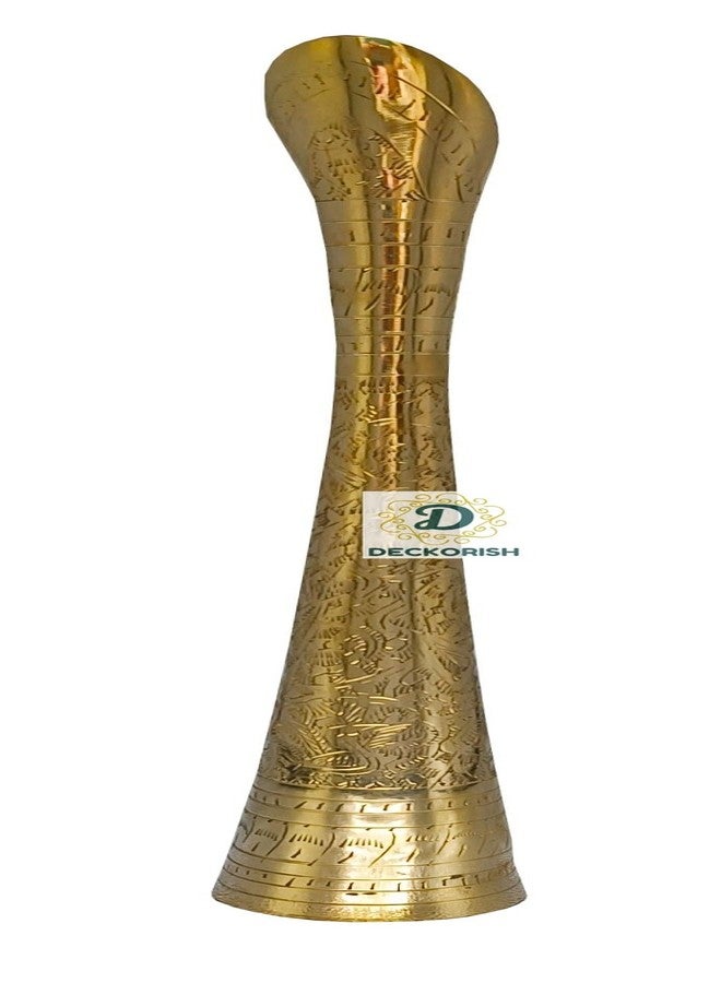 D DECKORISH Handcrafted Sleek and Long Golden Color Brass Flower Vase | Elegant Home Decor Accent for Living Room, Office and Table Decor | 36 cm - Image 4